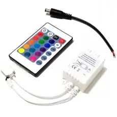 Kit10/20/30 un RGB Controler 12v 24 Chave Controle Remoto para 3528 5050 RGB FITA LED JA