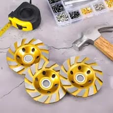 3un 6un 9un Granfei Rebolo Diamantado Disco Desbaste Esmerilhadeira Concreto