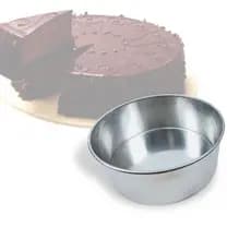 FORMA REDONDA PARA BOLO ALTA 25X10 ALUMÍNIO FUNDO FIXO ASSADEIRA BOLO 4KG