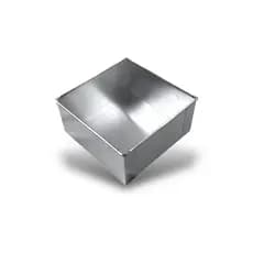 FORMA QUADRADA PARA BOLO ALTA 20X20X10 ALUMÍNIO ASSADEIRA FUNDO FIXO BOLOS