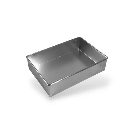 Forma Retangular De Bolo Baixa 25x17x6,5cm Alumínio Assadeira