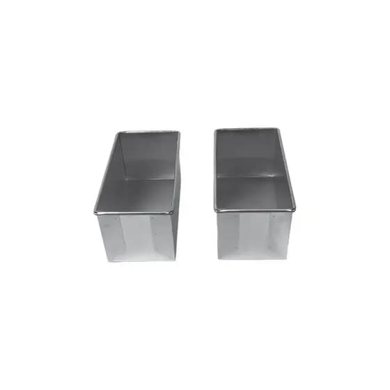 KIT 2 FORMAS RETANGULARES PÃO CASEIRO BOLO 20X10X10 ALUMÍNIO ASSADEIRA FUNDO FIXO