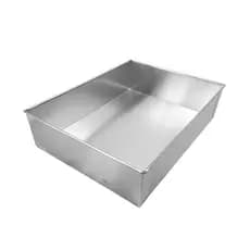 FORMA RETANGULAR PARA BOLO ALTA 40X30X10 ALUMÍNIO ASSADEIRA FUNDO FIXO