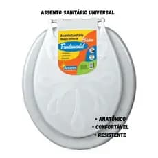 Assento sanitario branco modelo universal Tampa para vaso sanitario oval assento sanitario basico branco