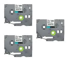 3x Fita Tze-fx231 Compativel P/ Uso Rotulador Brother Flexivel P/Cabos
