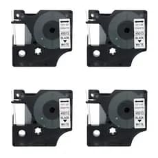 Fita Dymo D1 45013 Compatível Branca Lm100 Lm200 Lm150 - Jogo 4 Unidades