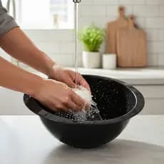 Escorredor Lavador De Arroz Legumes Salada Plástico Multiuso