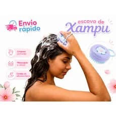 Massageador couro cabeludo escova de xampu ativação circulação massagem capilar