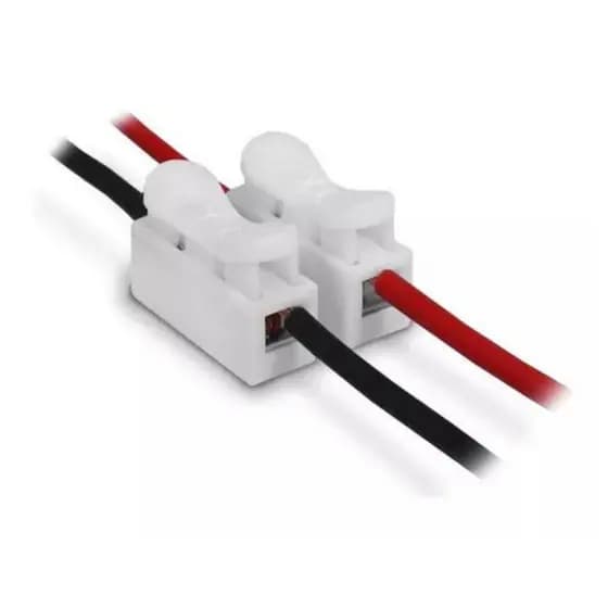 Kit 20 Peças Conector de Pressão Emenda Dupla Para Fios Conector Engate Rápido