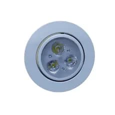 kit 6 Spot De Led 3W Embutir Direcional Redondo Bivolt