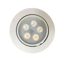 Spot De Led 5w Redondo Embutir Teto Direcional