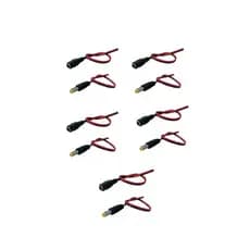 Kit  20 Conector Cabo Fio Rabicho P4 (10 Macho + 10 Fêmea)