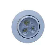 Kit 2 Spot De Led 3w Embutir Sanca Redondo Branco Quente / Branco Frio