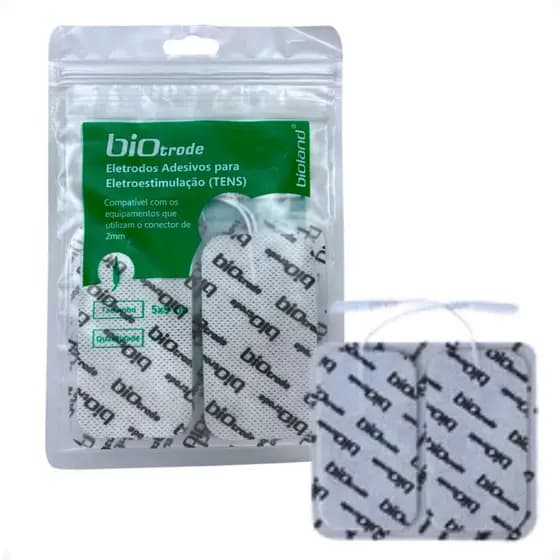 Eletrodo 9x5cm Aparelho TENS FES Estetica Fisio Gel Massagem EMS Portatil Adesivo Massageador