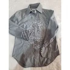 Camisa Social Feminina  Xadrez Tam 2/P – Manga Longa Elegante – Brechó da Amanda