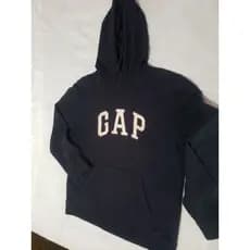 Moletom GAP Original Azul Marinho Com Capuz Unissex Tamanho M Seminovo - Casaco De Frio Brechó