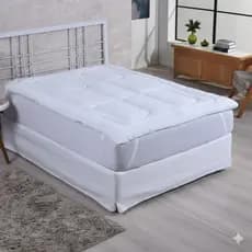 Pillow Top 5cm de Altura Hipoalergênico com Elástico | Ultra Conforto | Tipo Hotel