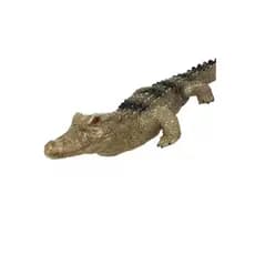 Jacaré Crocodilo Para Jardim Resina Decorado a Mão Para Fonte Terrario Jardim Zen