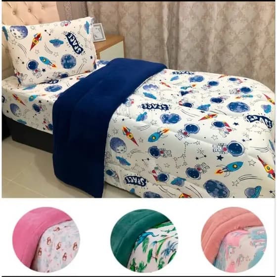 Coberdrom edredom infantil menina / menino soft quentinho