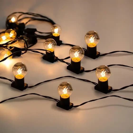 varal de luz cordao 10 metros com lampadas inclusas