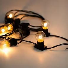 Varal de luz para área externa com 10 metros, Festão, Gambiarra, com lampadas inclusas,