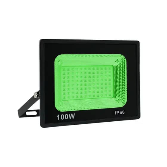 Refletor de LED 100W Verde bilvolt A Prova D´água IP66