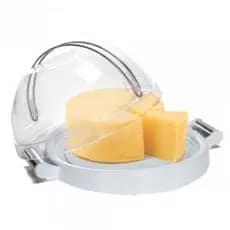 Porta Queijo Queijeira Acrílica C/ Alça Cromada