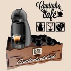 Bandeja Cômoda Porta Máquina E Porta Cápsulas Café Dolce Gusto E Três Corações