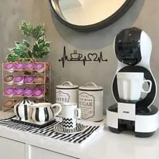 Quadro Batimento Cardíaco Café Decorativo Para Casa Sala Cozinha