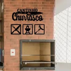 Placa Cantinho Do Churrasco Churrasqueira Decoração Mdf Para Casa