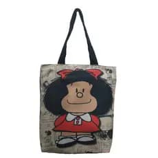 Bolsa Mafalda Ecobag Sacola Ecológica Tecido Feminina Sublimação