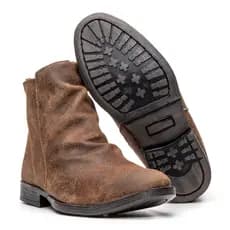 Bota Chelsea Masculina Botina Couro Legítimo Ziper Confortavél