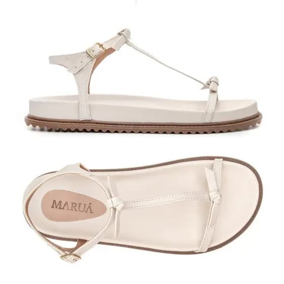 Sandália Papete Feminina Birken Confortável strass tiras com laço