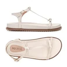 Sandália Papete Feminina Birken Confortável strass tiras com laço