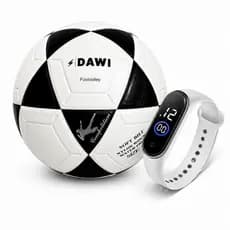 Bola de Futevôlei e altinha Dawi Competition original branca e preto