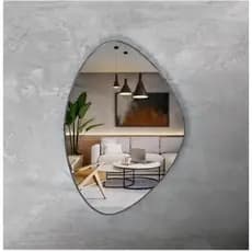 Espelho  de vidro Organico 30x35  Lapidado de alta Qualidade sala quarto e banheiro