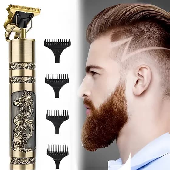 Máquina De Cortar Cabelo Para Barba Masculina Designer Aleatório Elétrico Profissional