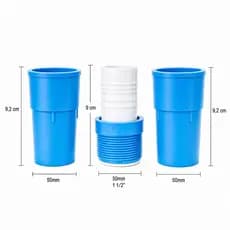 Kit Com 2 Ponteiras + Adaptador Para Mangueira De Piscina