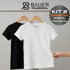 Kit 2 Camisetas Femininas Básicas | BABY LOOK 100% Algodão Premium Sortidas – Conforto e Estilo