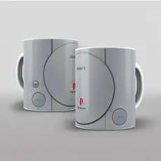 Caneca Gamer Controle PS1 Personalizada Presente Criativo Playstation Retrô 325ml