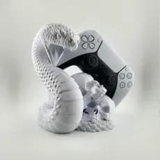 Suporte para Controle PS5 Cobra e Caveira Porta Controle Gamer Decorativo Base para Controle PlayStation 5