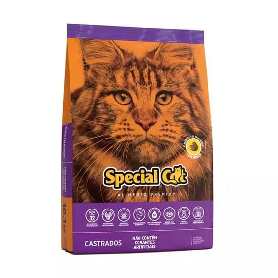 Ração Special Cat Premium Gatos Adultos Castrados 10,1kg