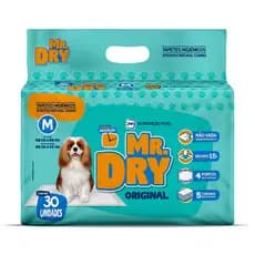 Tapete Higiênico Mr Dry 80x60cm 30 Unidades