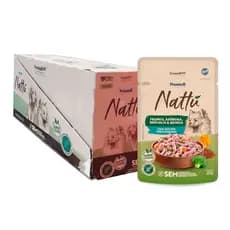 Kit 20un. Ração Úmida Premier Nattu Sachê Cães Adultos Porte Pequeno Frango, Abóbora, Brócolis e Quinoa 85g
