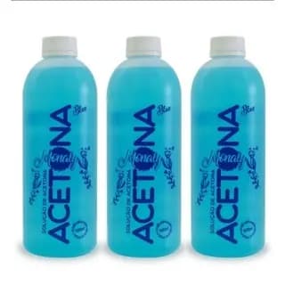 Kit acetona monaly com 3 unidades 500ml