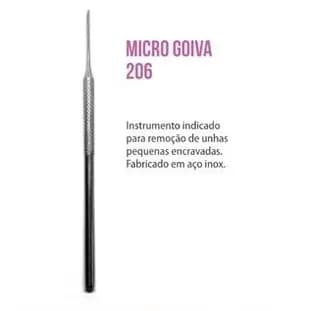 Instrumento 206 aço inox podologia