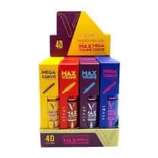 Rímel 4D mega curve e max volume/ máscara de cílios/ mascara de cilios/ rímel vivai
