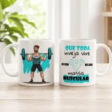 Caneca De Porcelana Personalizada Frases Academia Fitness Motivação