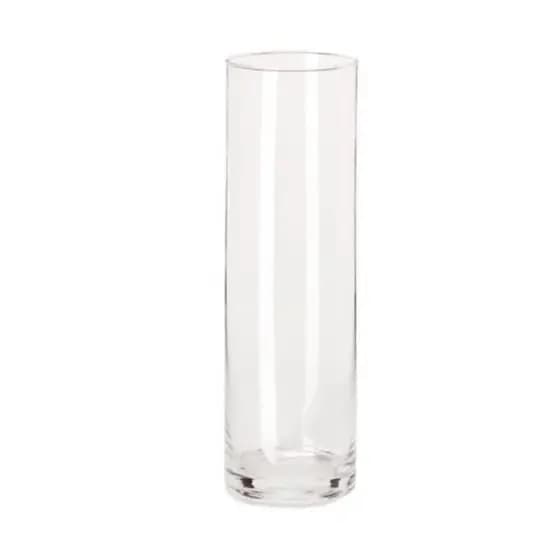 Vaso em Vidro Mart 31cm x 12cm Tubo Cilíndrico