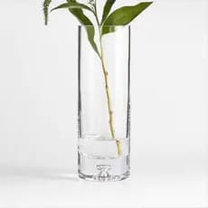 Vaso Vidro Base Grossa 20cm x 8cm Tubo Cilíndrico